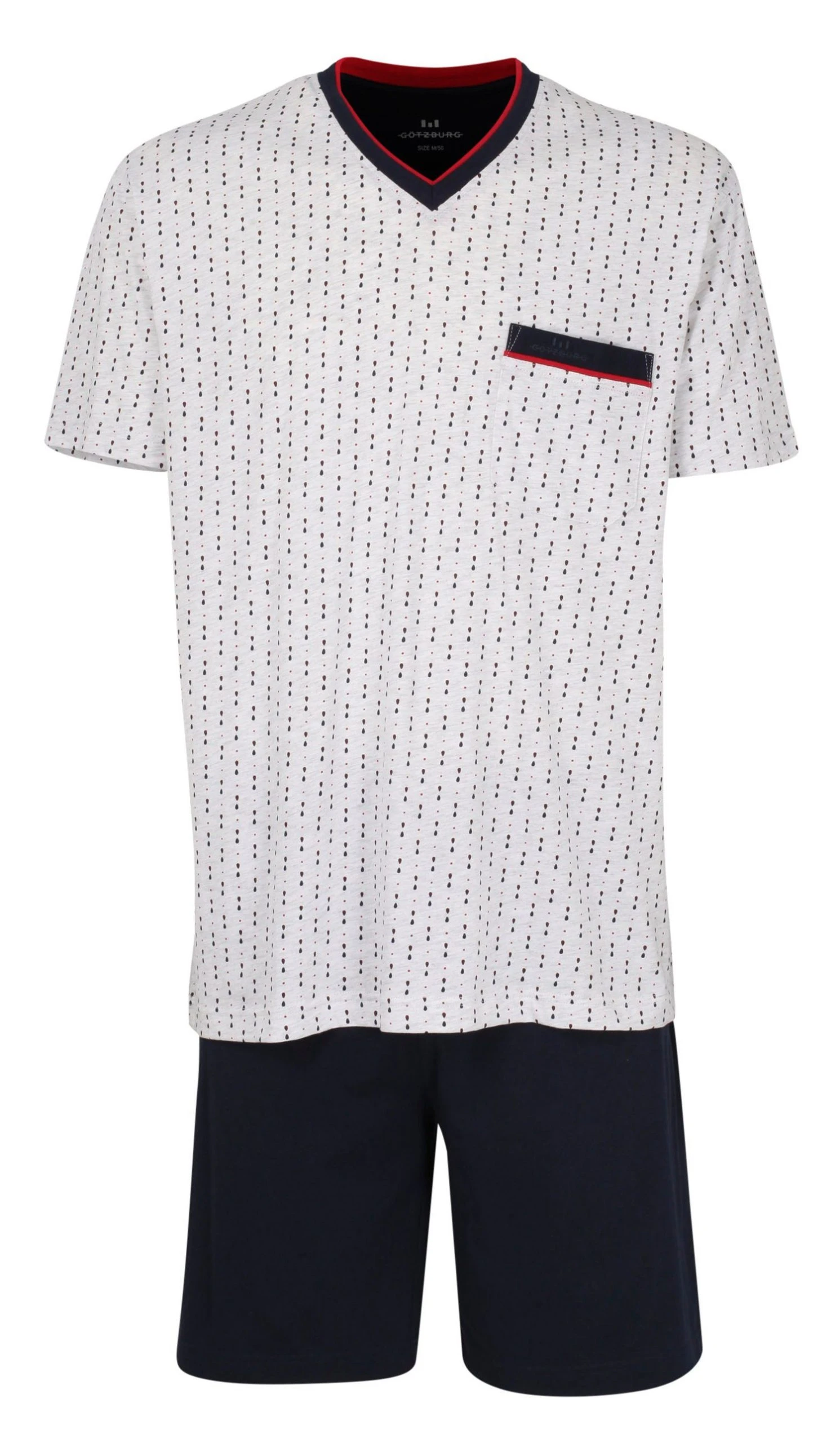 GÖTZBURG Schlafanzug Herren Schlafanzug Shorty (2 Tlg) Auch In Übergrößen Baumwolle 3 GÖTZBURG Schlafanzug Herren Schlafanzug Shorty (2 Tlg) Auch In Übergrößen Baumwolle