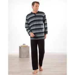 Erwin Müller Pyjama Herren-Schlafanzug Single-Jersey Streifen -Zimmerli Geschäft 0b024768 680b 59e0 9737 e4894bc96c75