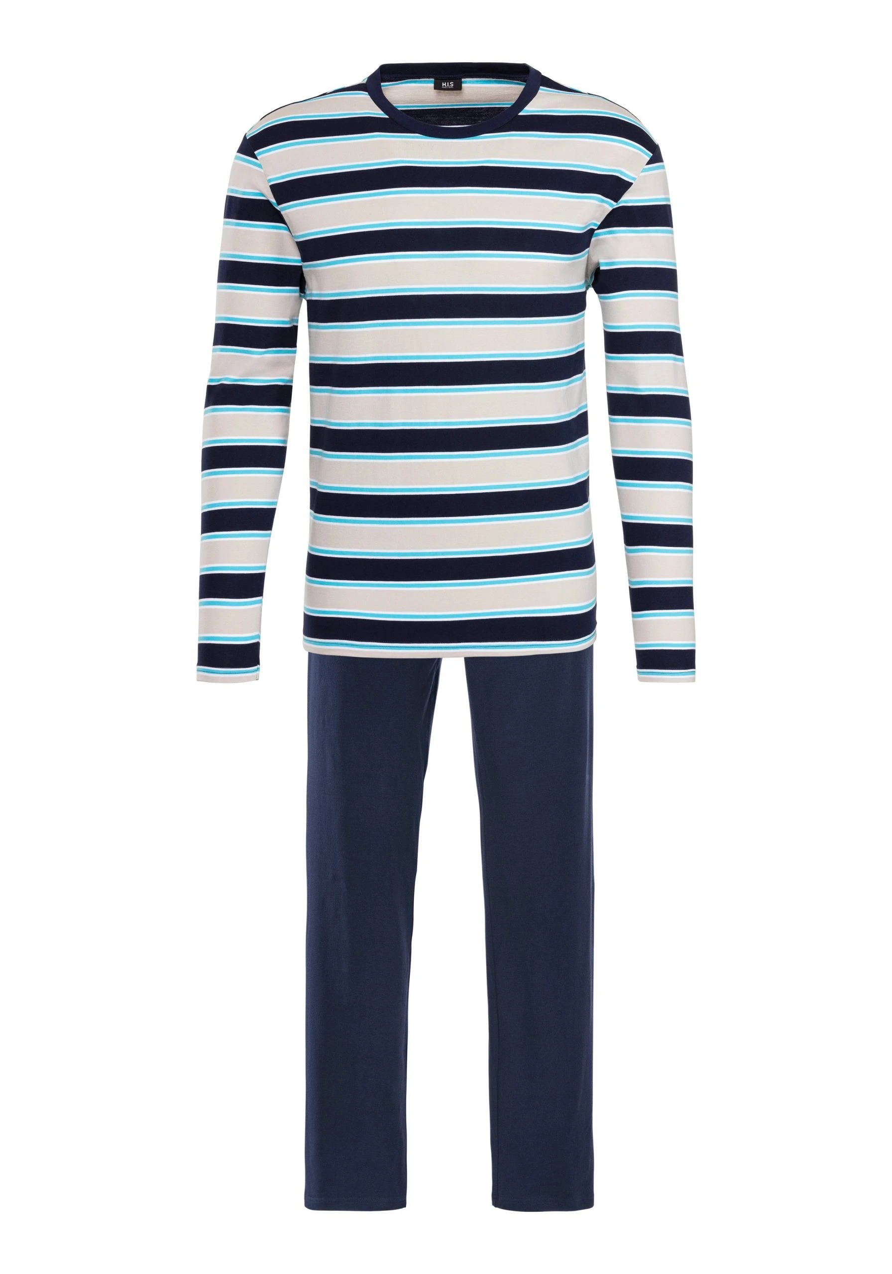 H.I.S Pyjama (2 Tlg., 1 Stück) In Schöner Streifenoptik 4 H.I.S Pyjama (2 Tlg., 1 Stück) In Schöner Streifenoptik – Bild 2