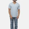 Schiesser Pyjama Mix (Set, 2 Tlg) Schlafanzug - Baumwolle - Kurzarm-Shirt Mit V-Ausschnitt -Zimmerli Geschäft 119f1a32 4075 5f18 8b1d 6d3d4e96a795 scaled