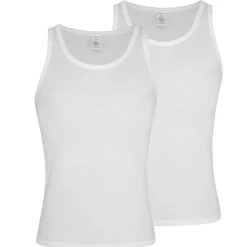 Ammann Unterhemd 2er Pack Cotton & More (Spar-Set, 2-St) Unterhemd / Tanktop - Klassische Schnittform, Angenehm Auf Der Haut