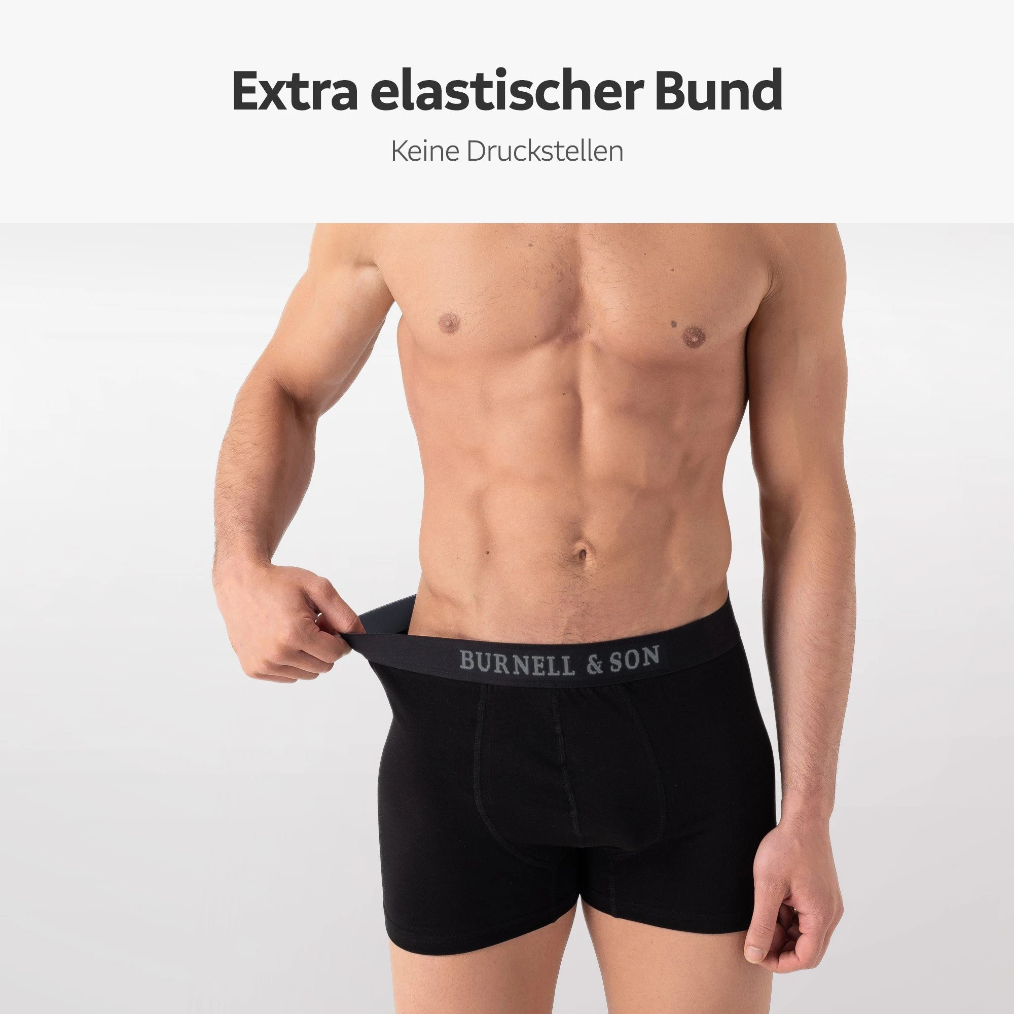 Burnell & Son Boxer Unterhosen Aus Baumwolle Für Herren Männer (Packung, Set, Spar-Pack, Spar-Packung, Spar-Set, 5-St., 5er-Pack) Mit Komfortbund 4 Burnell & Son Boxer Unterhosen Aus Baumwolle Für Herren Männer (Packung, Set, Spar-Pack, Spar-Packung, Spar-Set, 5-St., 5er-Pack) Mit Komfortbund – Bild 2
