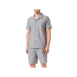 Schiesser Pyjama Dunkel-blau (1 Tlg)