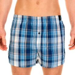 Schiesser Boxershorts Uncover (Set, 1-St., Set) Jungen Shorts 1er Pack Unterhosen Web-Boxershorts Blue Shadows