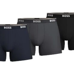 BOSS Boxer Big & Tall (Packung, 3-St., 3er-Pack) Herren Unterhosen Cyclist Enganliegende Boxershorts Im 3er-Pack