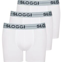 Sloggi Retro Boxer 3er Pack Go (Spar-Set, 3-St) Long Short / Pant - Baumwolle - Ohne Eingriff - Perfekter Sitz