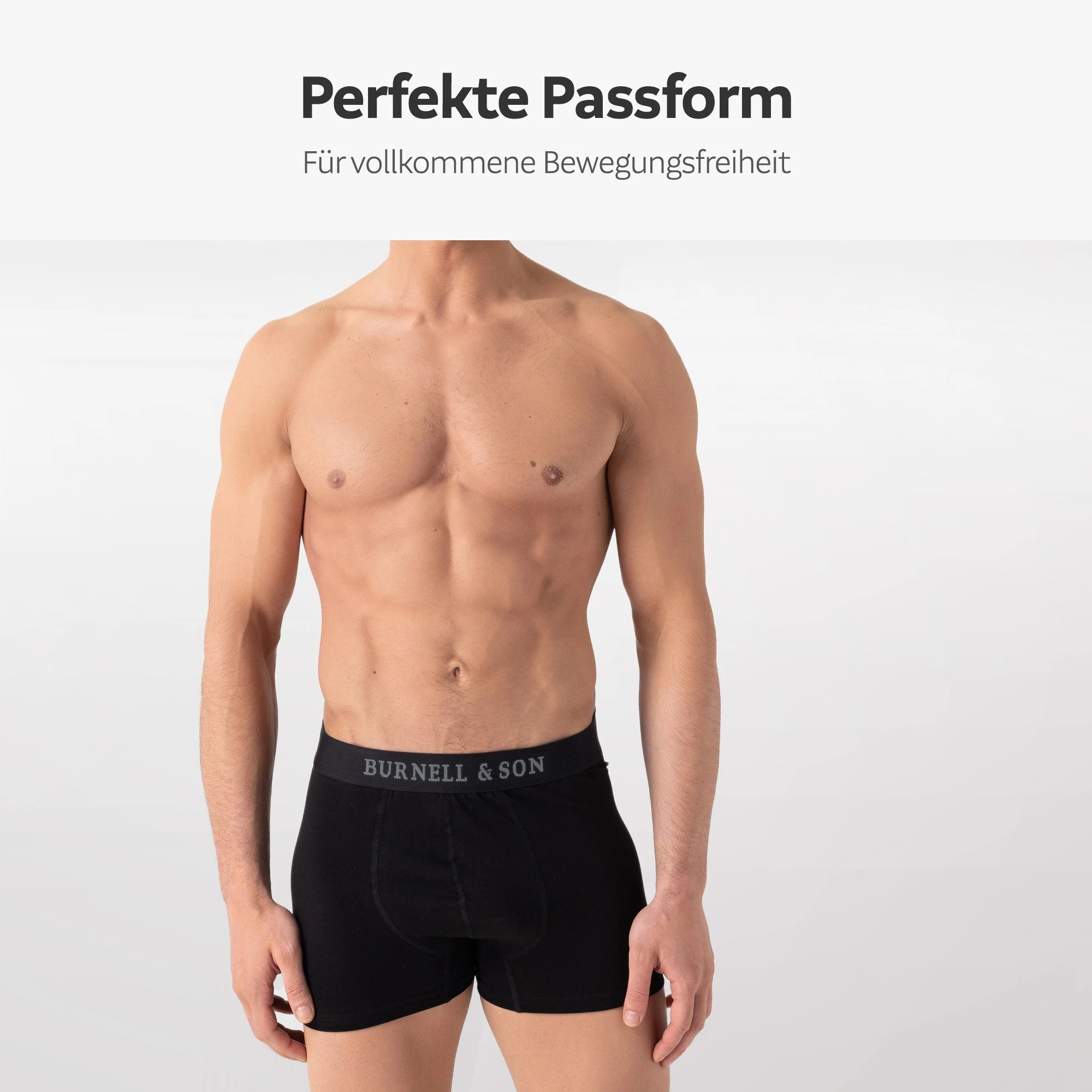 Burnell & Son Boxer Unterhosen Aus Baumwolle Für Herren Männer (Packung, Set, Spar-Pack, Spar-Packung, Spar-Set, 5-St., 5er-Pack) Mit Komfortbund 6 Burnell & Son Boxer Unterhosen Aus Baumwolle Für Herren Männer (Packung, Set, Spar-Pack, Spar-Packung, Spar-Set, 5-St., 5er-Pack) Mit Komfortbund – Bild 4