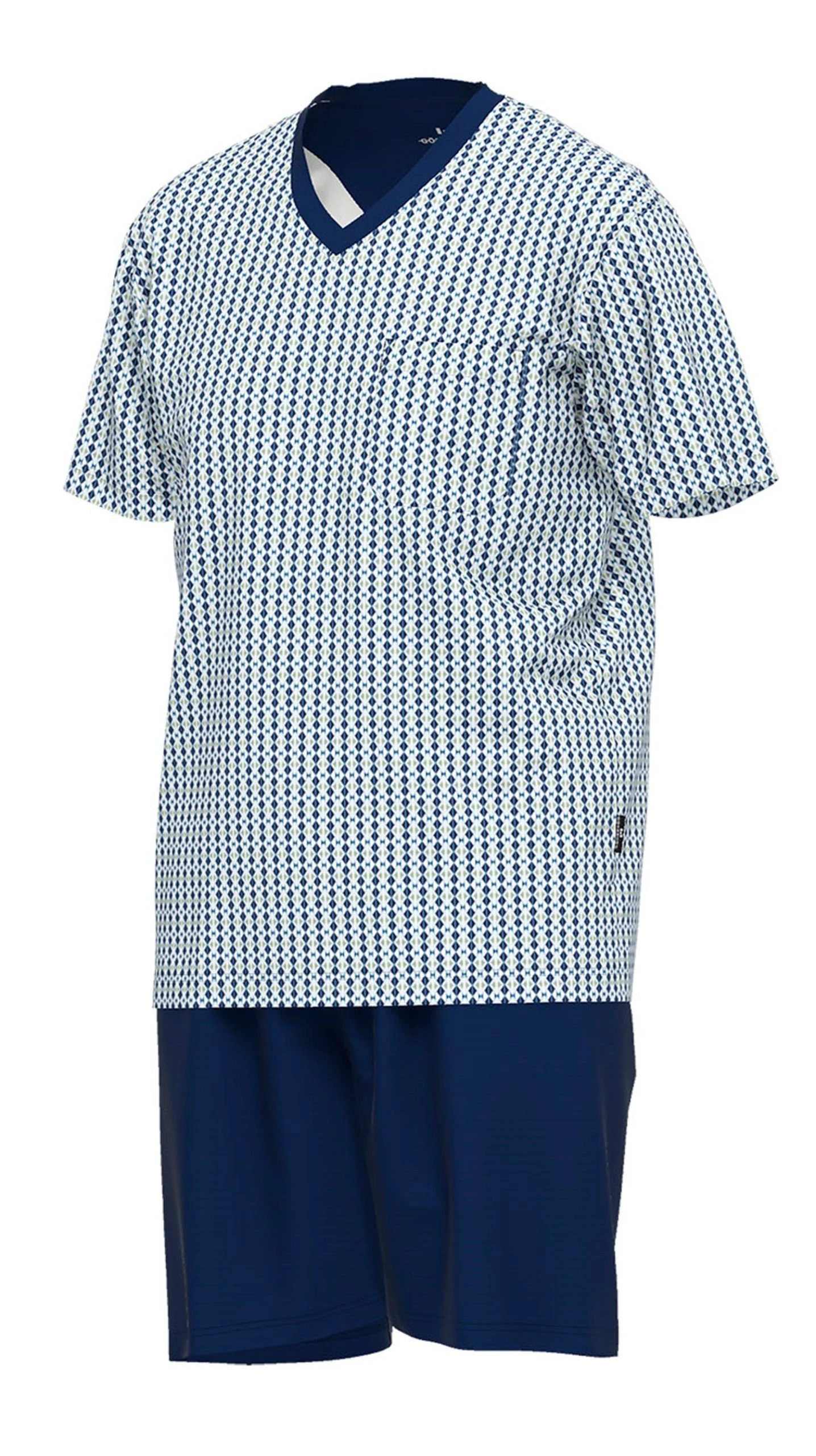 GÖTZBURG Schlafanzug Herren Shorty Schlafanzug (2 Tlg) Baumwolle 4 GÖTZBURG Schlafanzug Herren Shorty Schlafanzug (2 Tlg) Baumwolle – Bild 2