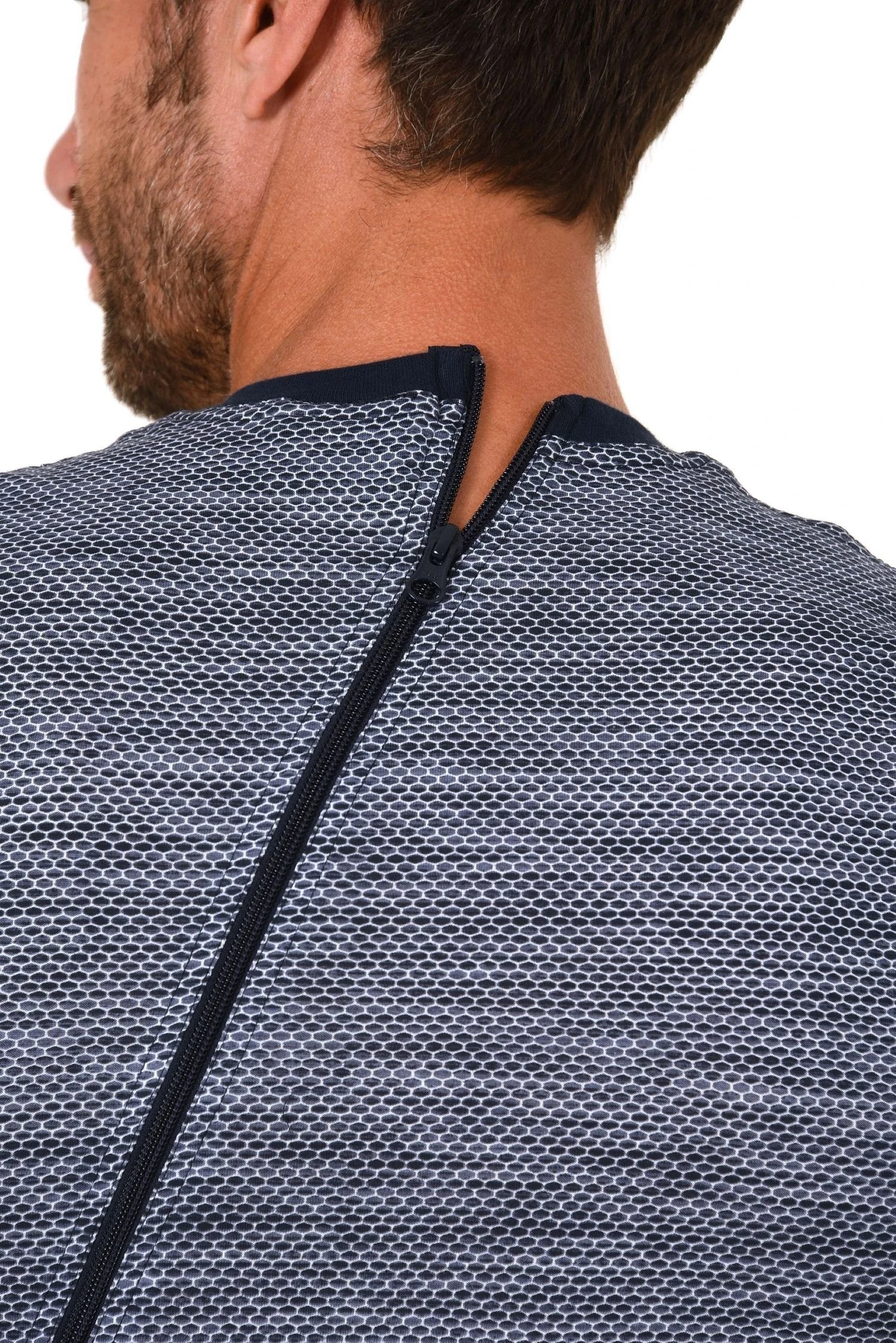 Normann Care Pyjama Herren Pflegeoverall Kurzarm Einteiler Mit Reißverschluss An Rücken Und Bein - 171 90 431 6 Normann Care Pyjama Herren Pflegeoverall Kurzarm Einteiler Mit Reißverschluss An Rücken Und Bein - 171 90 431 – Bild 4