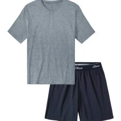 S.Oliver Pyjama (2 Tlg., 1 Stück) Oberteil In Melange-Optik Mit Knopfleiste -Zimmerli Geschäft 32bf378f 7187 56a7 a793 e8c7de5b6fde scaled