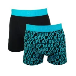 Replay Boxershorts All Over Logo (Box, 2-St., 2er-Pack) In Box
