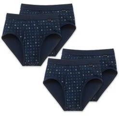 Schiesser Slip Essentials (4-St) Mit Eingriff, Gemustert, Im 4er Pack