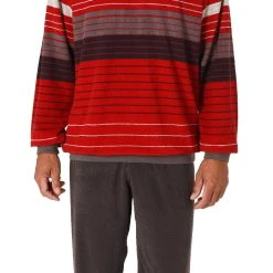 Normann Pyjama Herren Frottee Schlafanzug Pyjama Langarm Mit Bündchen In Streifen-Look -Zimmerli Geschäft 3435ec69 f662 5769 836f 2851dcba879c scaled