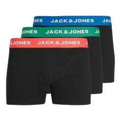 Jack & Jones Boxershorts JACADAM TRUNKS 3 PACK - 12213088 (3-St) 4517 In Schwarz