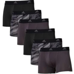Adidas Sportswear Retro Boxer 6er Pack Active Micro Flex Eco (Spar-Set, 6-St) Retro Short / Pant - Ohne Eingriff - Weiche Nahtverarbeitung