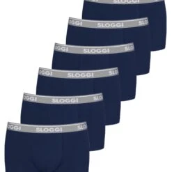 Sloggi Retro Boxer 6er Pack Go ABC (Spar-Set, 6-St) Hipster / Pant - Baumwolle - Ohne Eingriff - Perfekte Passform