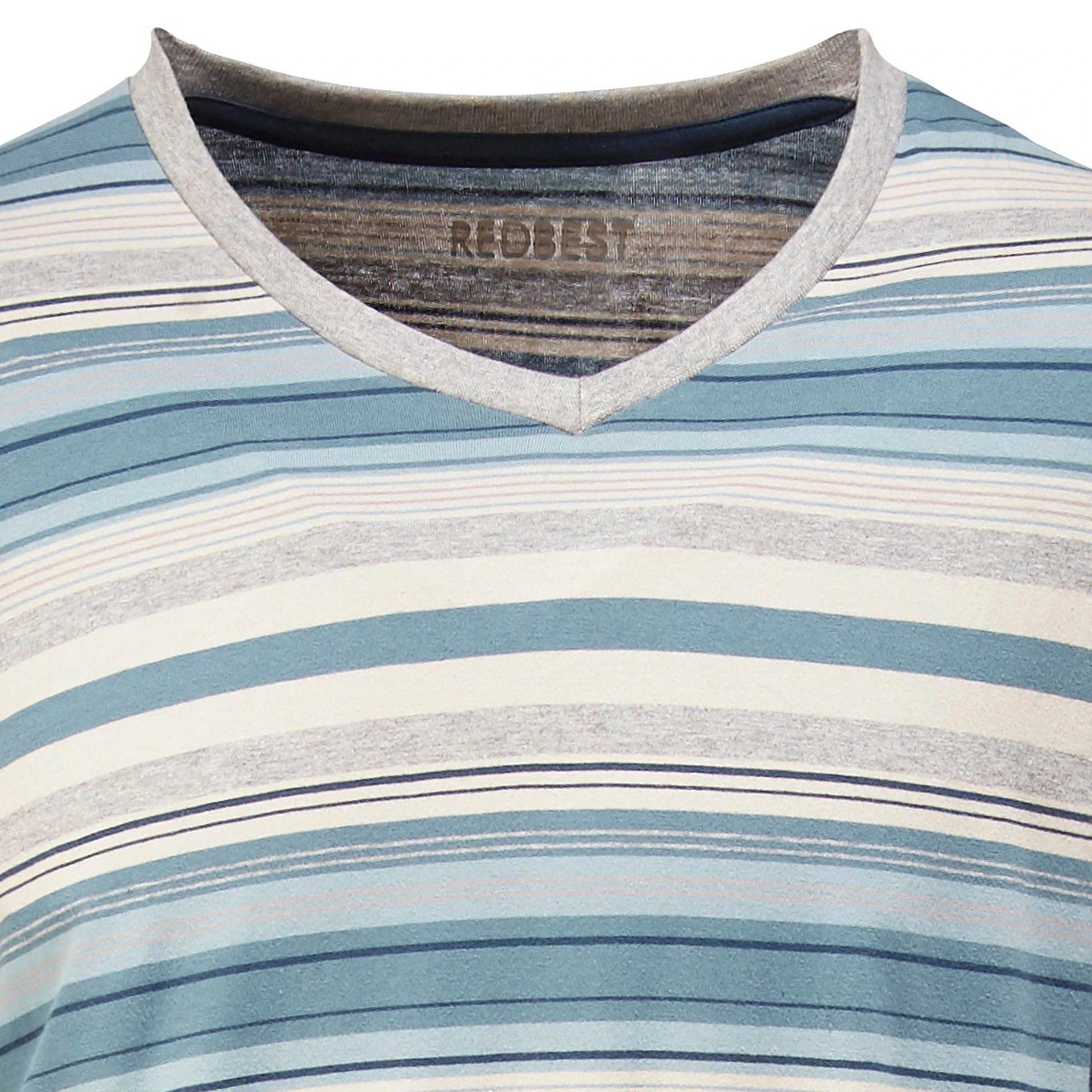 REDBEST Pyjama Herren-Schlafanzug Single-Jersey Streifen 6 REDBEST Pyjama Herren-Schlafanzug Single-Jersey Streifen – Bild 4