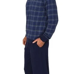 Normann Pyjama Herren Schlafanzug Langarm Pyjama Mit Bündchen Und Karierten Oberteil - 122 101 90 445 -Zimmerli Geschäft 3b54fffd 8e2c 514b a8d8 299f4d4b6392 scaled