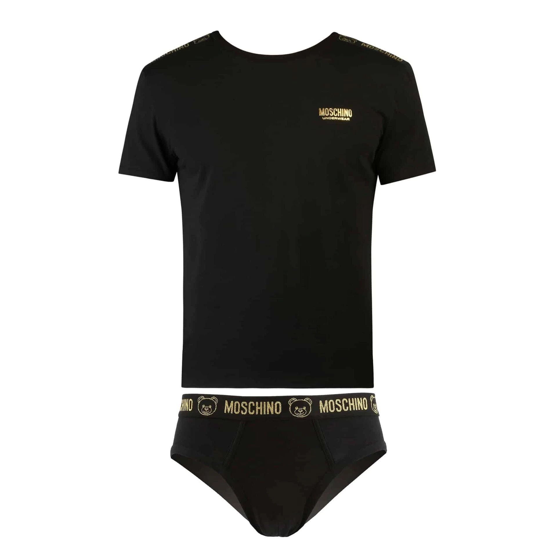 Moschino Boxershorts »Moschino Set Herren Slip+T-Shirt, Schwarz (Set, 2ei-Tlg) 3 Moschino Boxershorts »Moschino Set Herren Slip+T-Shirt, Schwarz (Set, 2ei-Tlg)