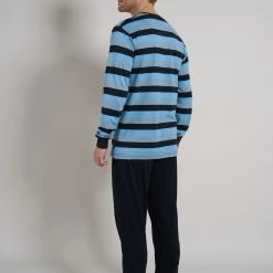 TOM TAILOR Pyjama TOM TAILOR Herren Pyjama Blau Quergestreift (1 Tlg) -Zimmerli Geschäft 40f21b20 402d 5036 9dd3 e30cba6774a4 scaled