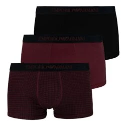 Emporio Armani Trunk 3er Pack Trunk Cotton (3-St., 3er Pack) Mit Markenschriftzug Am Bund