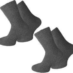 Normani Kuschelsocken 2 Paar Kuschel-Socken Für Damen Und Herren (Set, 2 Paar) Weicher Gummibund