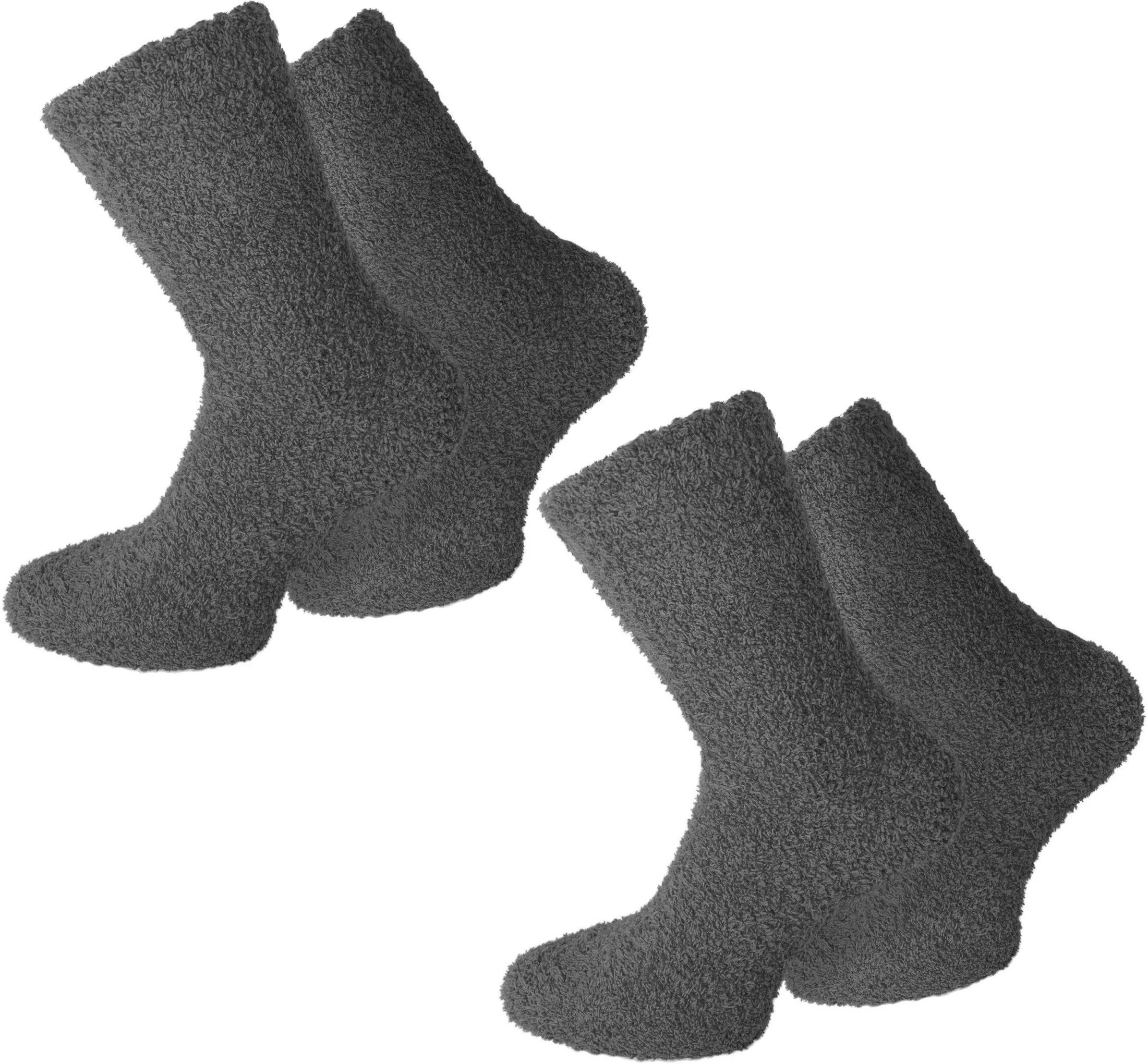 Normani Kuschelsocken 2 Paar Kuschel-Socken Für Damen Und Herren (Set, 2 Paar) Weicher Gummibund 3 Normani Kuschelsocken 2 Paar Kuschel-Socken Für Damen Und Herren (Set, 2 Paar) Weicher Gummibund