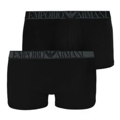 Emporio Armani Trunk 2er Pack Trunk Cotton Stretch (2-St., 2er Pack) Mit Großem Markenschriftzug Im Bund