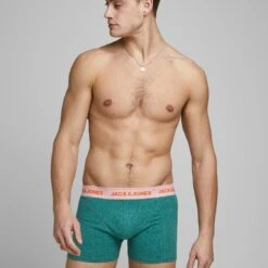 Jack & Jones Boxershorts JACSUPER TWIST TRUNKS 3 PACK NOOS - 12168863 (3-St) 3623 In Grau-Blau-Türkis -Zimmerli Geschäft 43e87390 c6df 5879 aa07 45cb7b825eff