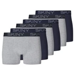 Skiny Retro Boxer 6er Pack Cotton (Spar-Set, 6-St) Retro Short / Pant - Baumwolle - Ohne Eingriff