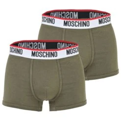 Moschino Boxer Herren Trunks 2er Pack - Pants, Unterhose, Cotton