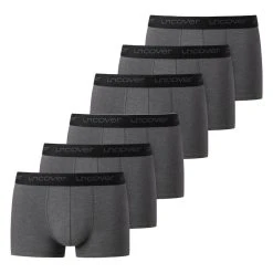 Uncover By SCHIESSER Retro Boxer 6er Pack Basic (Spar-Set, 6-St) Retro Short / Pant - Baumwolle - Ohne Eingriff