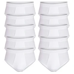 GÖTZBURG Slip Classic Doppelripp (10-St) Mit Eingriff, Im 10er Pack