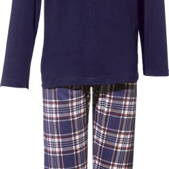 Erwin Müller Pyjama Herren-Schlafanzug Single-Jersey Karo