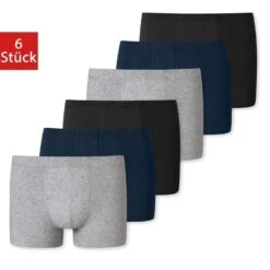 Schiesser Boxershorts Organic Cotton (6-St) Schlichtes Design, Im 6er Pack