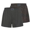 TOM TAILOR Boxershorts TOM TAILOR Herren Boxershort Grün Bedruckt 2er Pac (2-St)