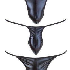 Svenjoyment Underwear Tanga 3-teiliges Wetlook Tanga-Set Für Herren - Schwarz -Zimmerli Geschäft 58c8c446 e0b7 4574 acaf 937830552e1c