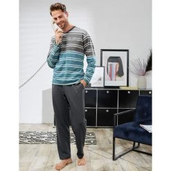 Hajo Pyjama Herren-Schlafanzug Single-Jersey Streifen -Zimmerli Geschäft 5c0f271b de30 5a25 9704 58f40ae7c6c7