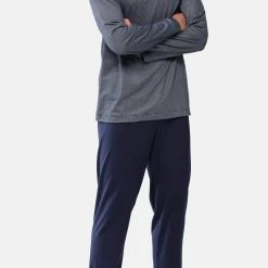 Mey Pyjama Bennison (Set, 2 Tlg) Schlafanzug - Baumwolle - Set Aus Langarm-Shirt Und Langer Hose
