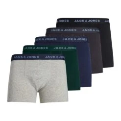 Jack & Jones Boxershorts JACCARLO TRUNKS 5er Pack (1-St) Mit Logo Webbund