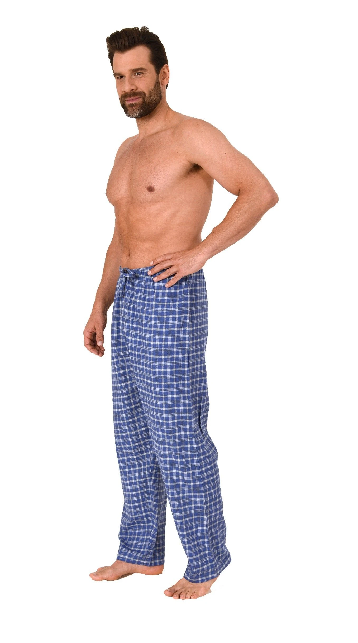 Trend By Normann Pyjama Herren Flanell Schlafanzug Hose Kariert Aus Baumwolle - Ideal Zum Relaxen - 222 122 15 851 4 Trend By Normann Pyjama Herren Flanell Schlafanzug Hose Kariert Aus Baumwolle - Ideal Zum Relaxen - 222 122 15 851 – Bild 2