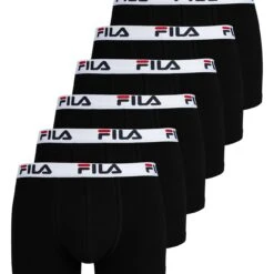 Fila Boxer Man Boxer (6-St., 6er Set) Mit Markenschriftzügen Auf Dem Komfortbund