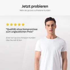 Burnell & Son Unterhemd T-Shirt Business Mit Kurzarm Und Rundhals Für Herren Aus Baumwolle (Packung, Set, Spar-Pack, Spar-Packung, Spar-Set, 3-St., 3er-Pack) Feinripp, Extra Lang -Zimmerli Geschäft 681164ea 4d1c 4183 b238 44a5efbdb4b2