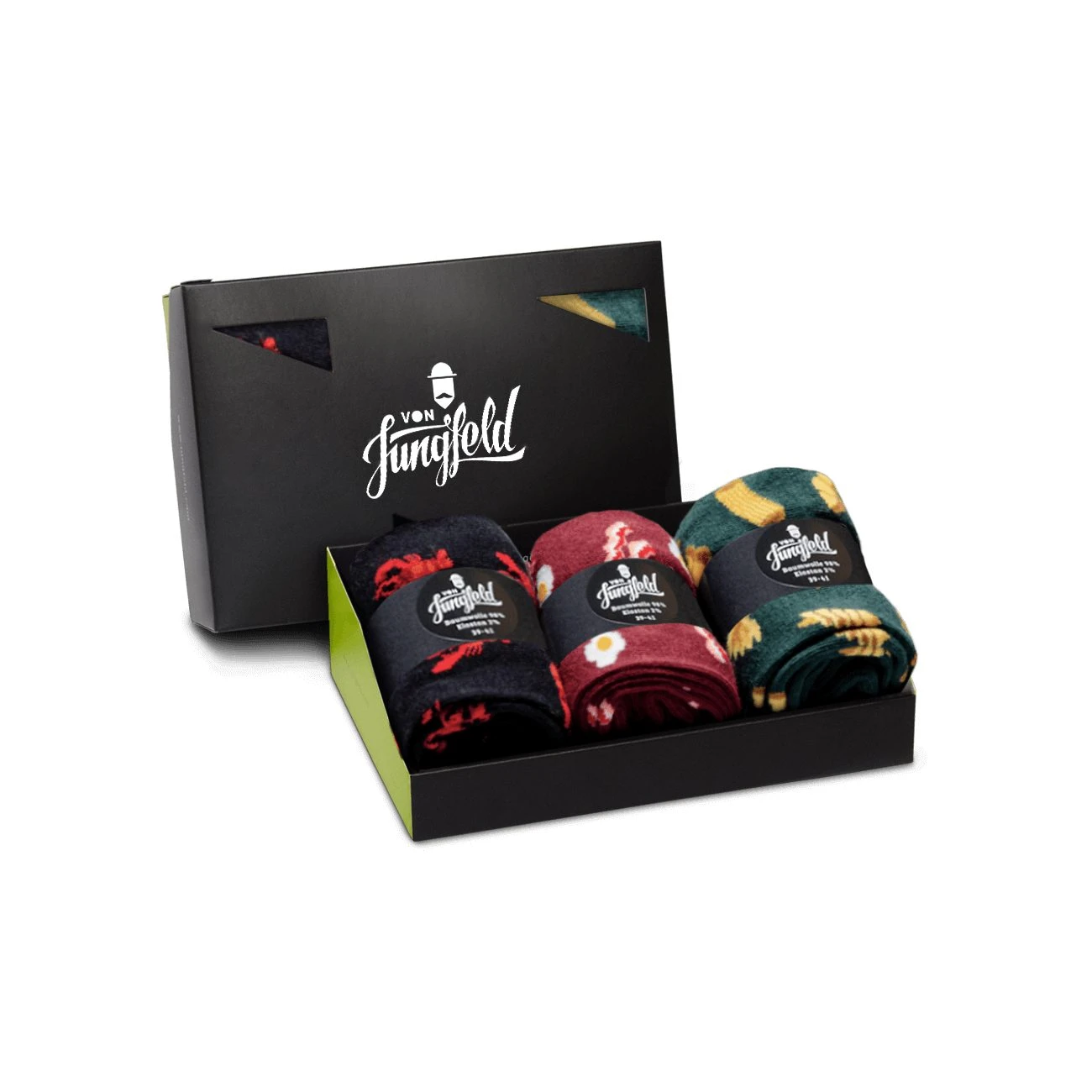 Von Jungfeld Langsocken Socken - Feast - 3er-Box (6er Pack) 3 Von Jungfeld Langsocken Socken - Feast - 3er-Box (6er Pack)