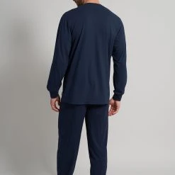 CECEBA Pyjama CECEBA Herren Pyjama Blau Minimal (1 Tlg) -Zimmerli Geschäft 6bc8a740 b988 5e9d bf7d cdd6a9f04da0 scaled