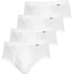 KUMPF Slip 4er Sparpack Herren Slip Feinripp (Spar-Set, 4-St) Mit Eingriff