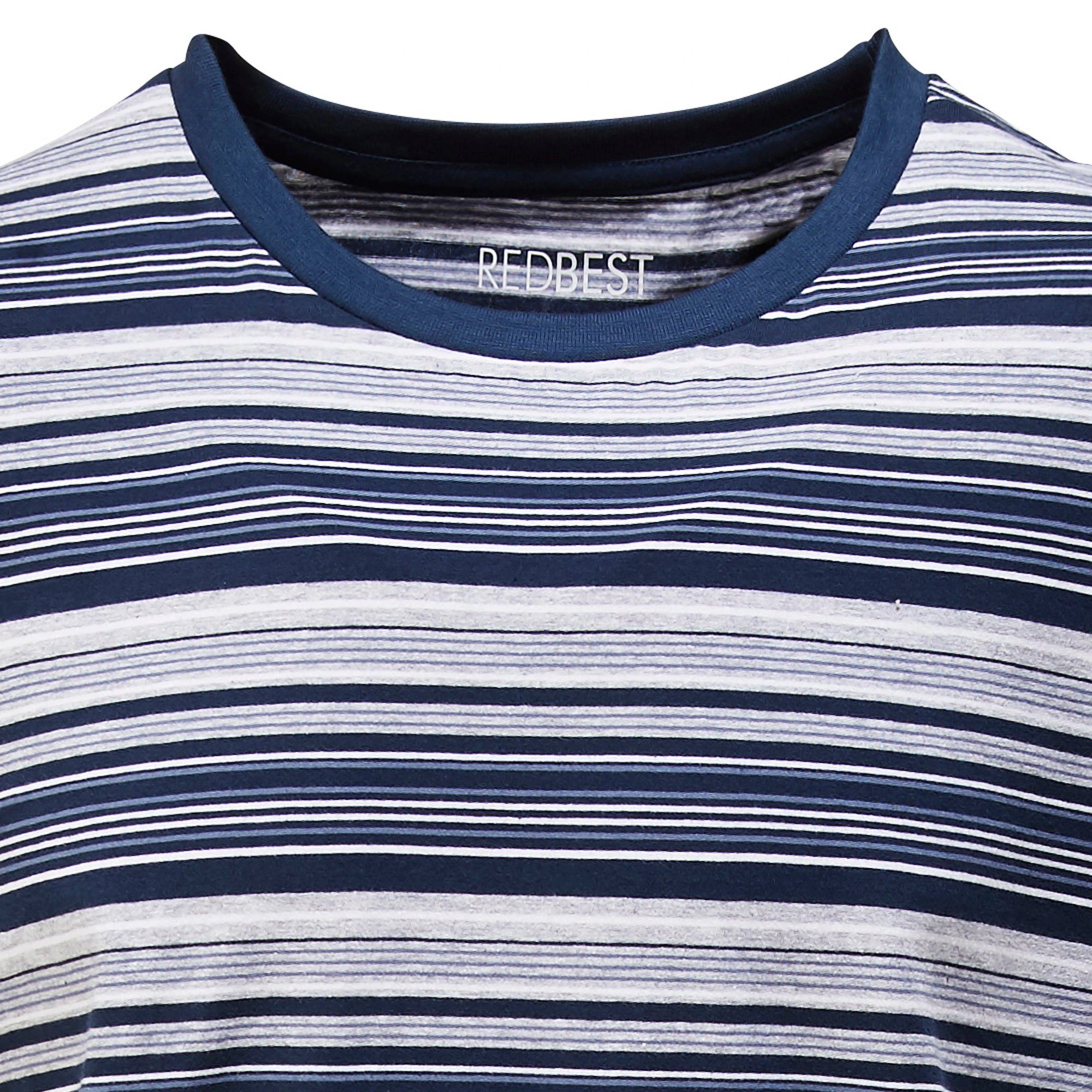 REDBEST Pyjama Herren-Shorty Single-Jersey Streifen 6 REDBEST Pyjama Herren-Shorty Single-Jersey Streifen – Bild 4