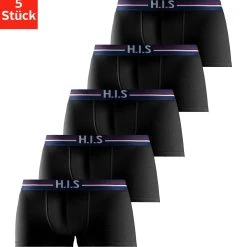 H.I.S Hipster (Packung, 5-St) Mit Streifen Und Markenlogo Im Bund