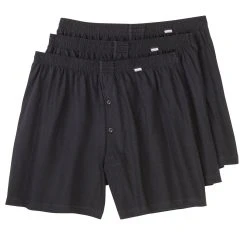 ADAMO Boxershorts 3er-Pack Boxershorts Große Größen Schwarz Adamo (Packung, 3-St., 3er-Pack)
