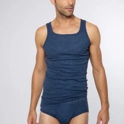 Ammann Unterhemd 3er Pack Jeans Feinripp (Spar-Set, 3-St) Unterhemd / Tanktop - Baumwolle - Im Sportlich-klassischem Schnitt -Zimmerli Geschäft 7d1a941b ea09 5b1d a9d7 c5e2a12c61e3 scaled